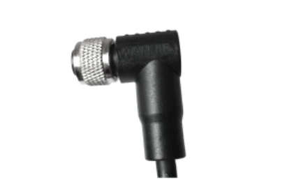 M12 vrouwelijk haaks niet-afgeschermd A-codering 5-pins PVC-kabel 1,0 m M12*1,0