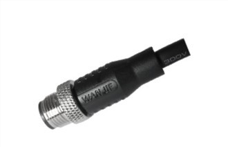 M12 mannelijk recht UnShield A-codering 3-pins PUR-kabel 2,0 m M12X1.0